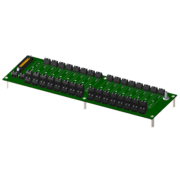 8BP16 - Standard 16-channel backpanel with standoffs for mounting.