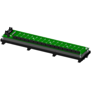 SCMPB02-3 - 16-channel backpanel  without cold junction compensation circuits  and  with  DIN  rail  mounting  option.  Shipped  fully assembled