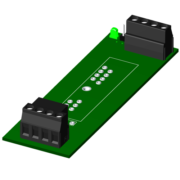 SCMPB03 - Single channel backpanel. No mounting hardware included.