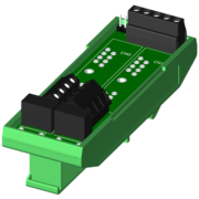 SCMPB04-2 - Dual channel backpanel with  DIN rail mounting hardware. Shipped fully assembled.