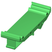 SCMXBEFE - DIN rail base element with snap foot